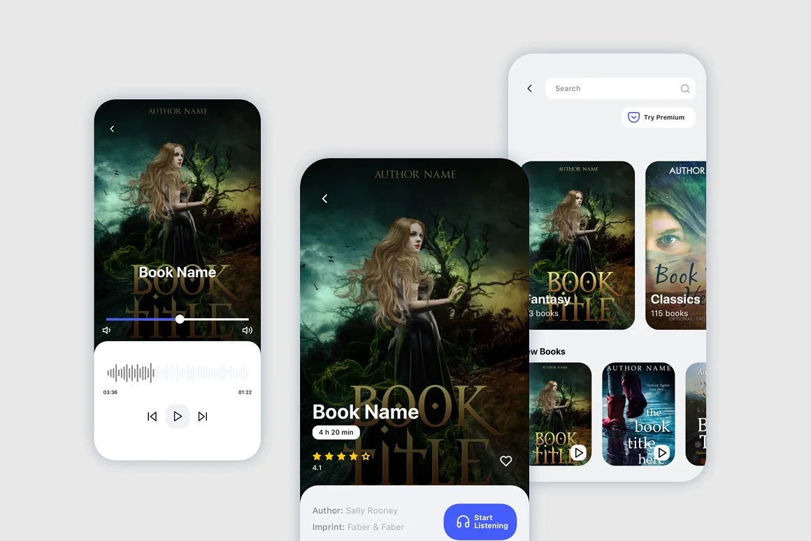 Kleio Book Listening App UI Kit 2