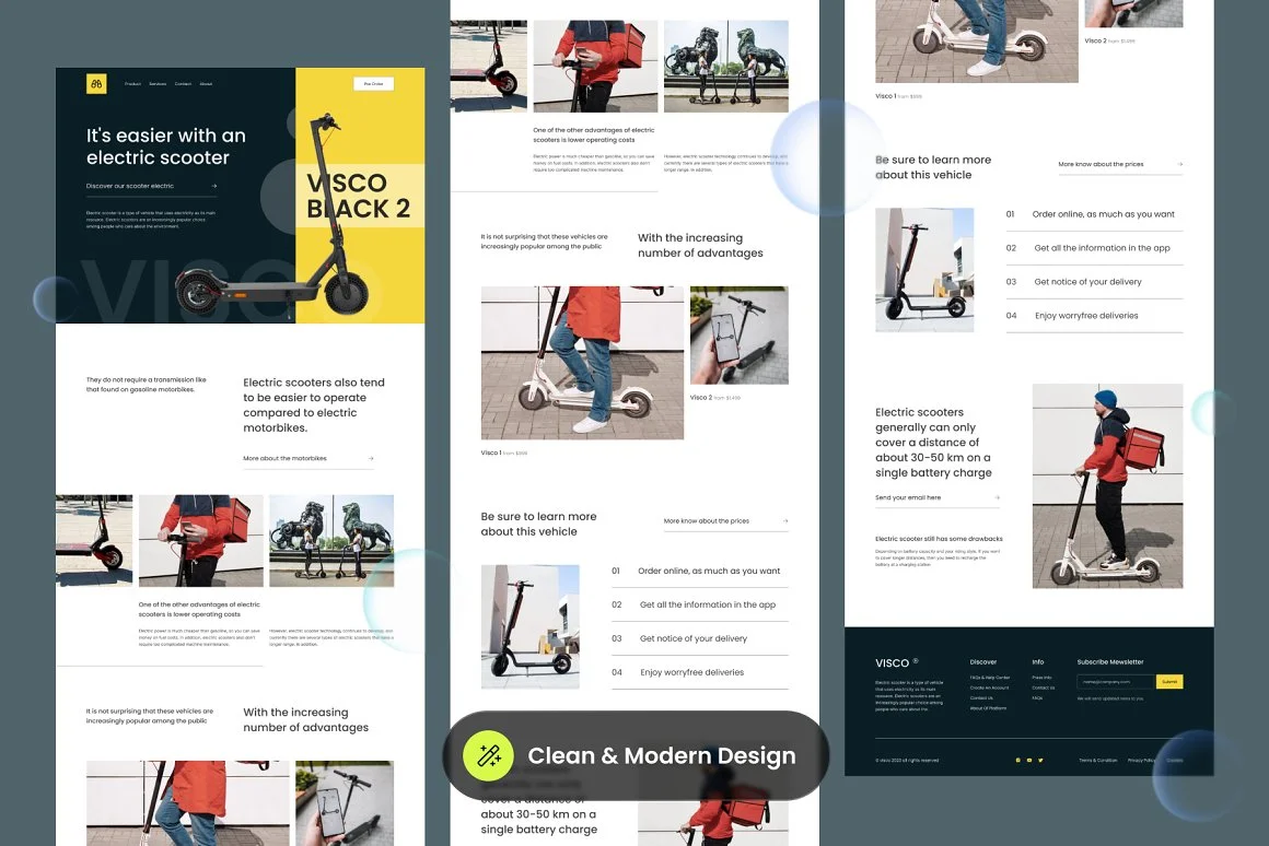 Scooter Electric Landing Page 3