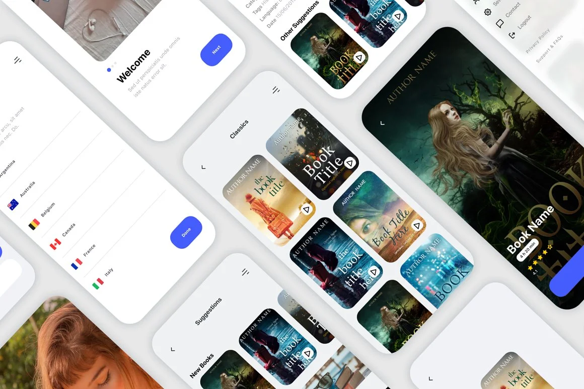 Kleio Book Listening App UI Kit 4