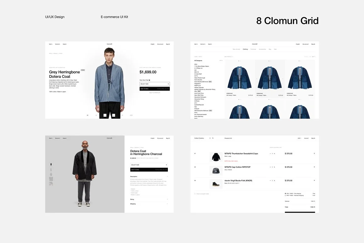 Culture Currency E-commercy UI Kit 4