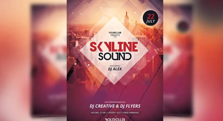 Skyline Sound PSD Flyer