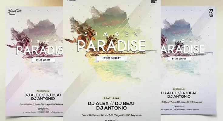 Summer Paradise Flyer Template