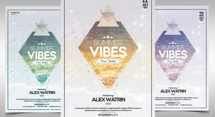 Summer Vibes PSD Flyer Template