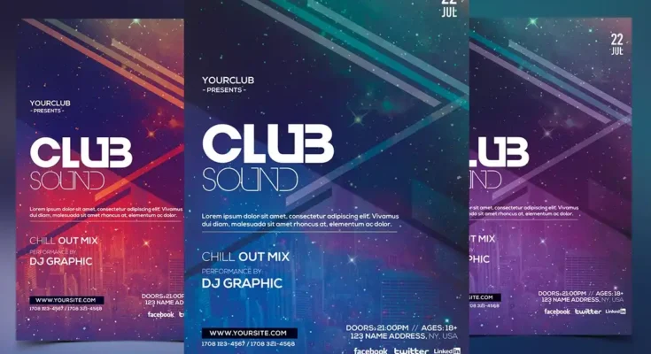 Club Sound PSD Flyer Template