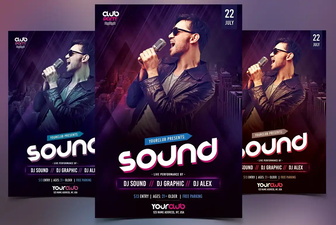 Sound Club Flyer Template