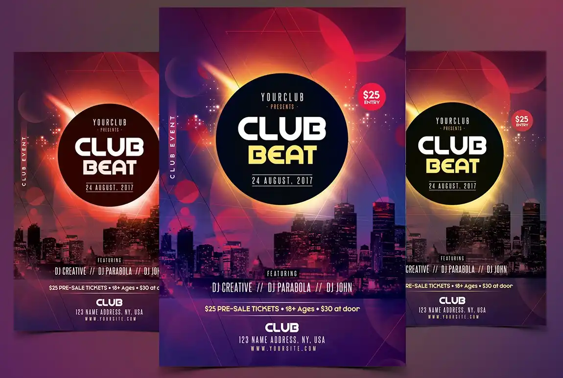 Club Beat PSD Flyer