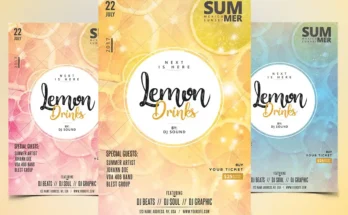 Lemon Drinks - PSD Flyer Template