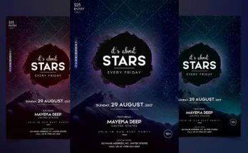 Stars PSD Flyer Template