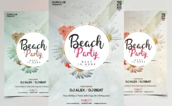 Beach Party Flyer Template