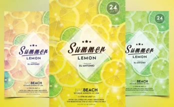 Summer Lemon Flyer Template