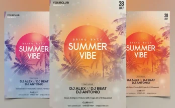 Summer Vibe Flyer Template