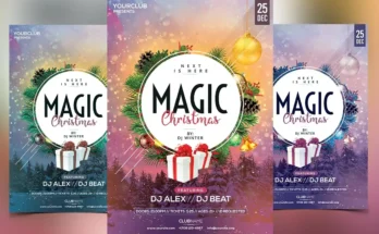 Magic Christmas PSD Flyer