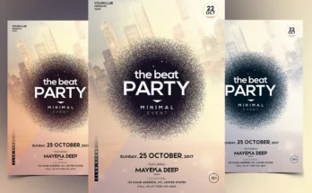 Beat Minimal PSD Flyer