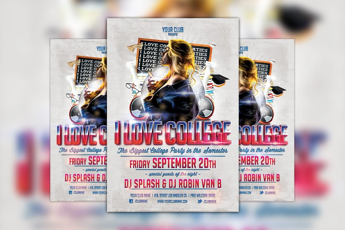 College Party Flyer Template