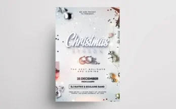 White Christmas Season Flyer