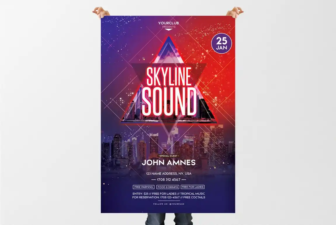 Skyline Sound Party Flyer