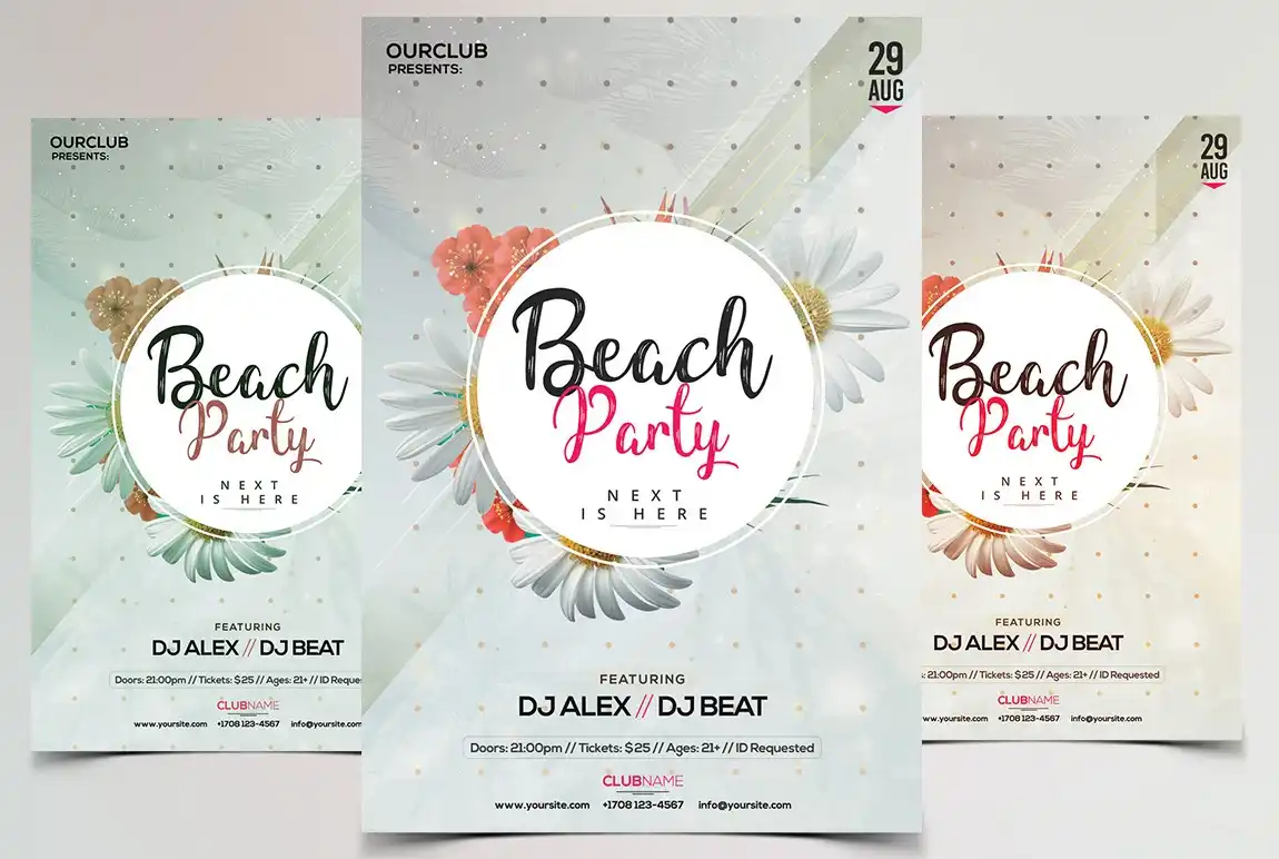 BUNDLE 3 PSD Summer Flyers