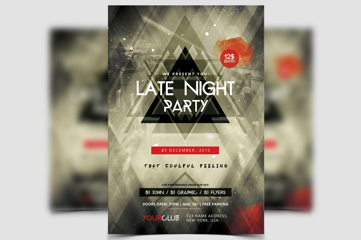 Late Night Flyer PSD2