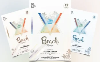 Beach Party Flyer Template