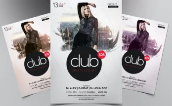 Club Minimal Flyer Template