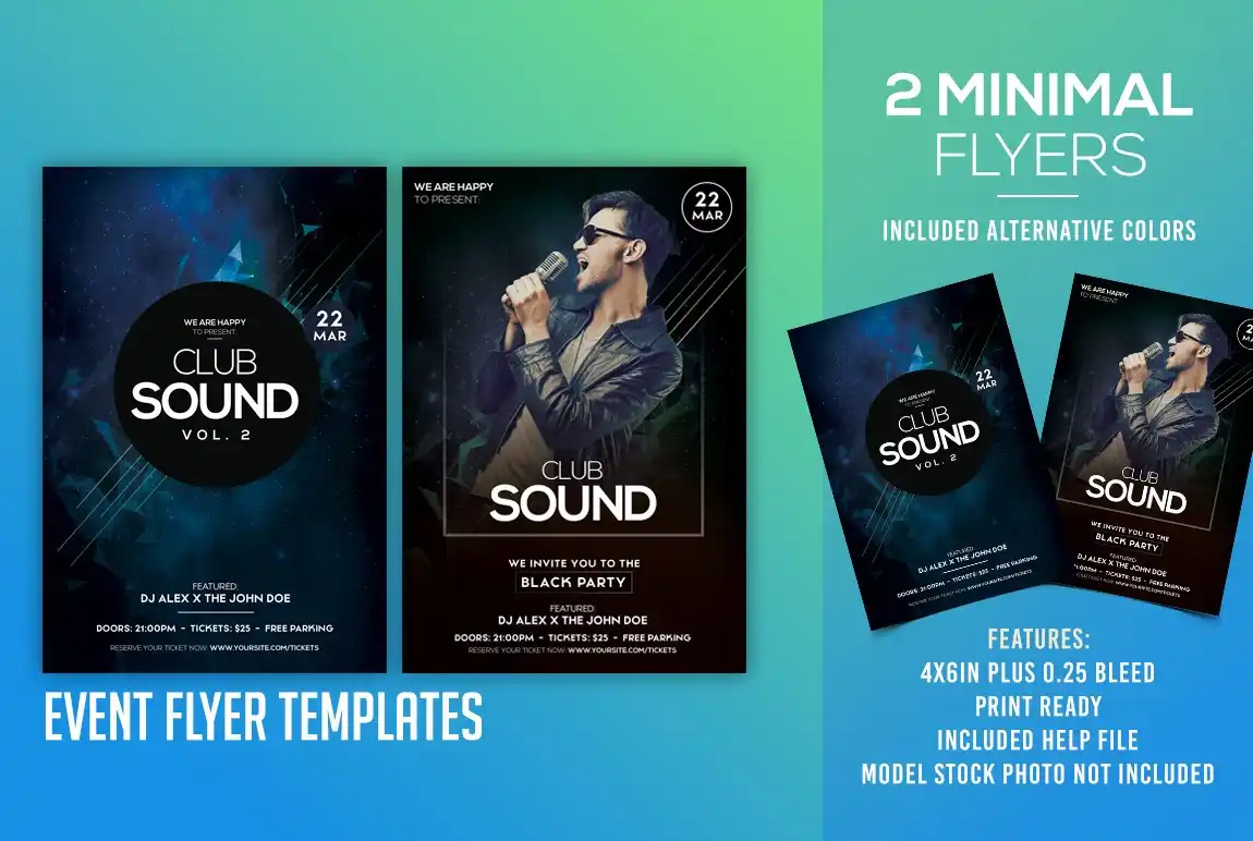 Club Sound 2 Flyer Templates 2