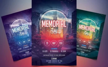 Memorial Day Flyer Template