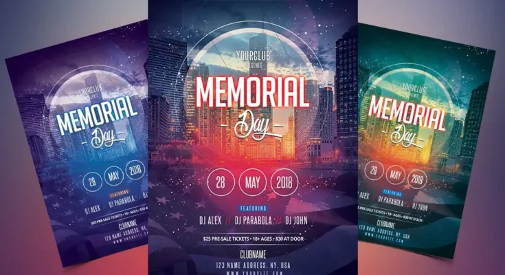 Memorial Day Flyer Template