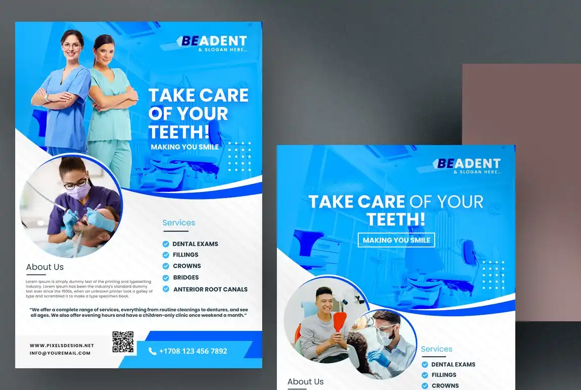 Dental Ad 3 Flyer Templates