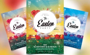 Easter Party PSD Flyers