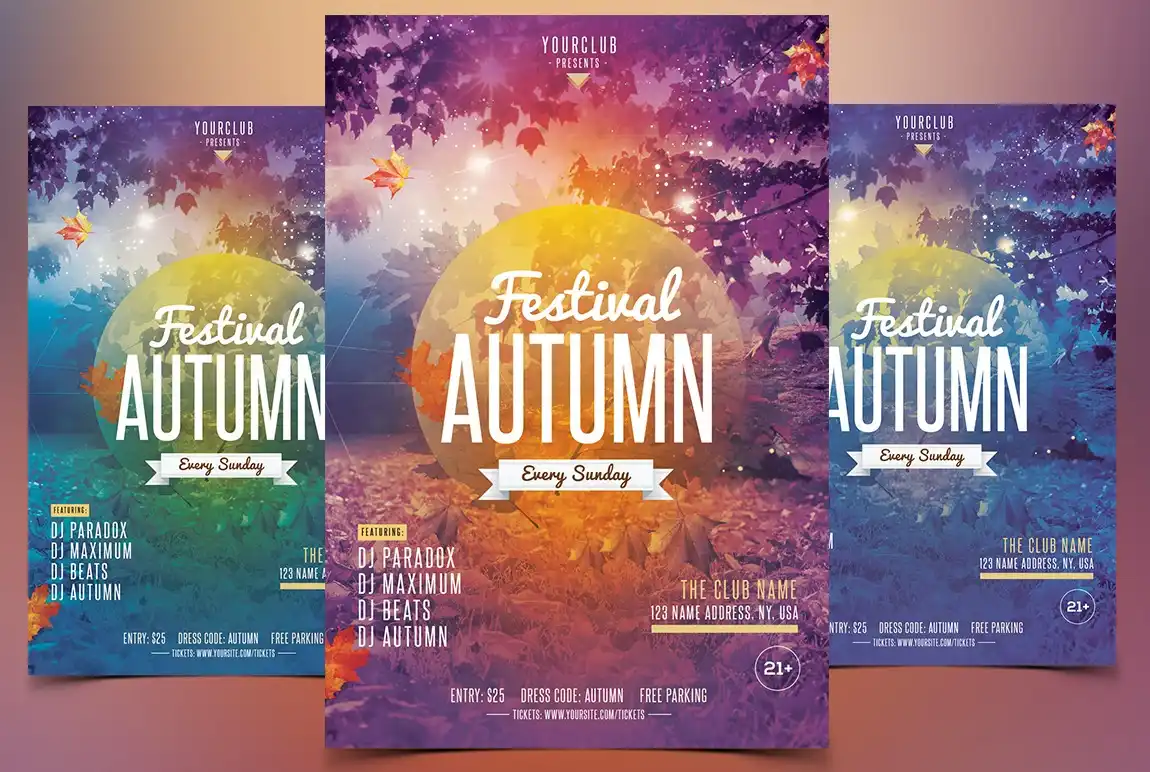 Fall Festival Autumn Flyer