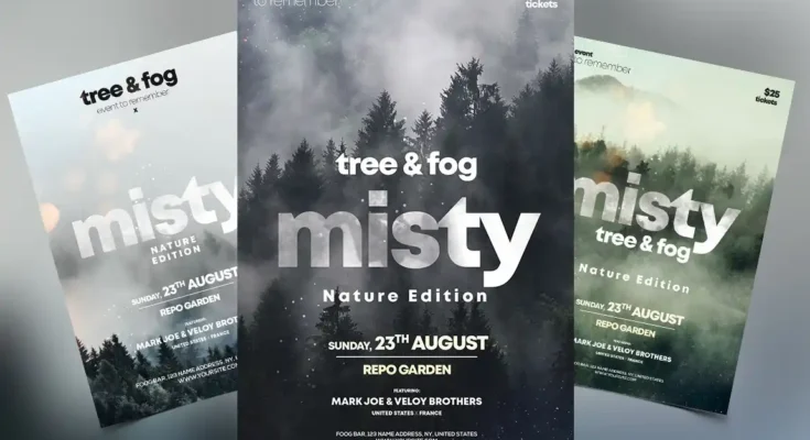 Misty Fog Event Flyers