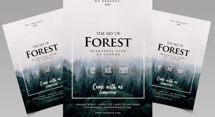 Forest Event PSD Flyer