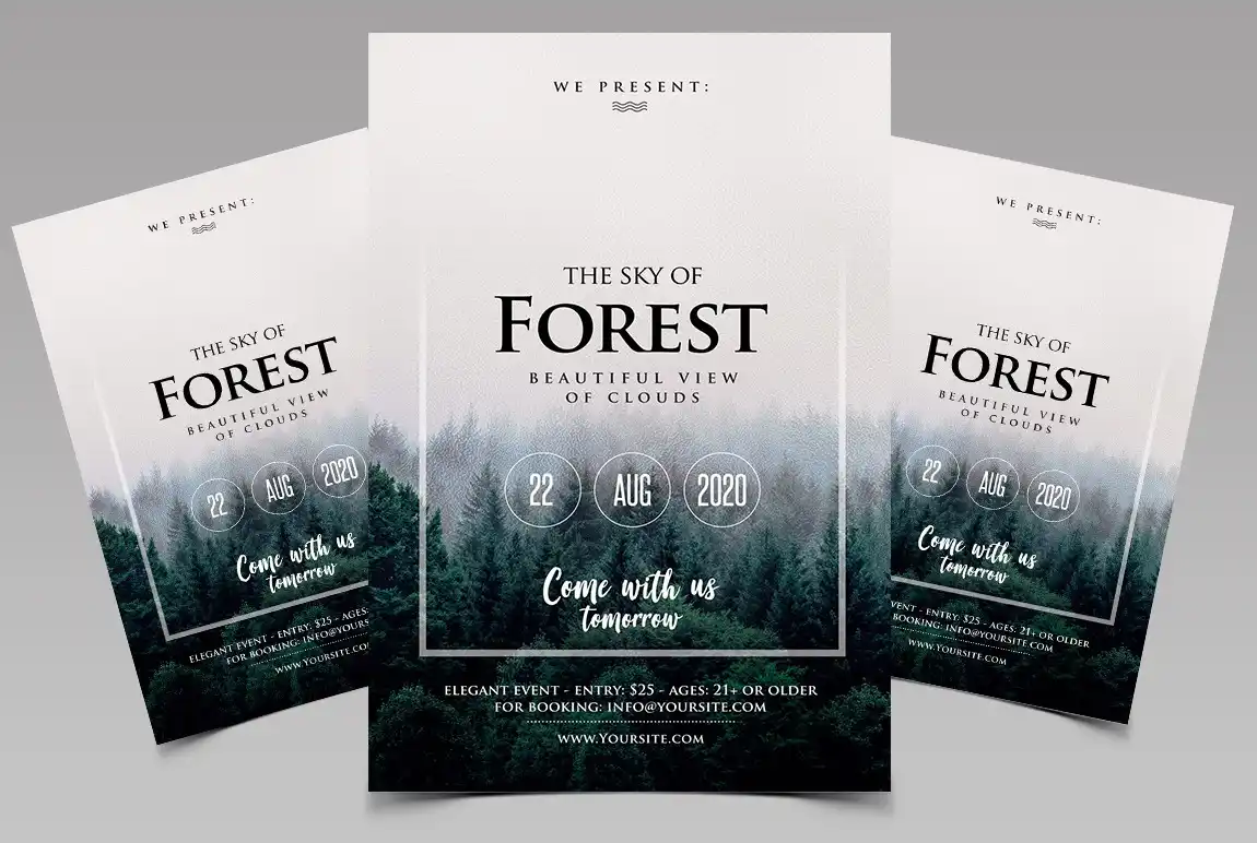 Forest Event PSD Flyer