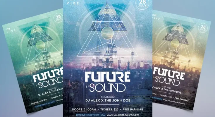 Future Sound Futuristic Flyer