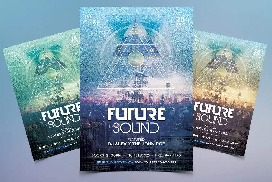 Future Sound Futuristic Flyer