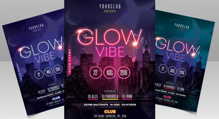 Glow Vibe Flyer Template