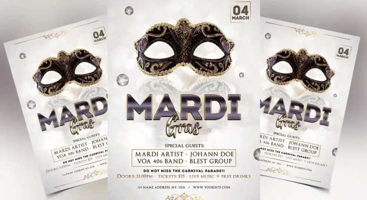 Mardi Gras Elegant Flyer