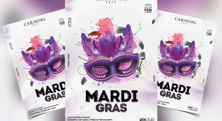 Mardi Gras Flyer Template