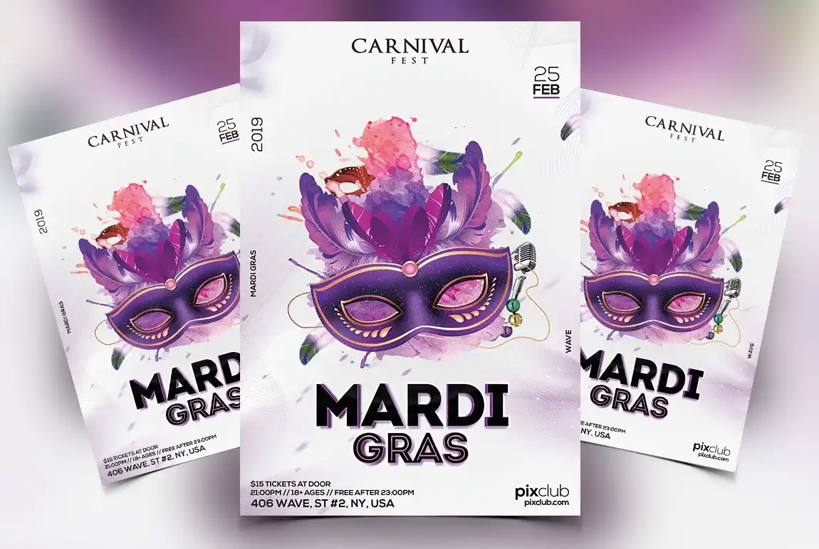 Mardi Gras Flyer Template