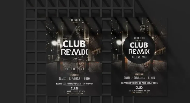 Club Remix PSD Flyers Templates