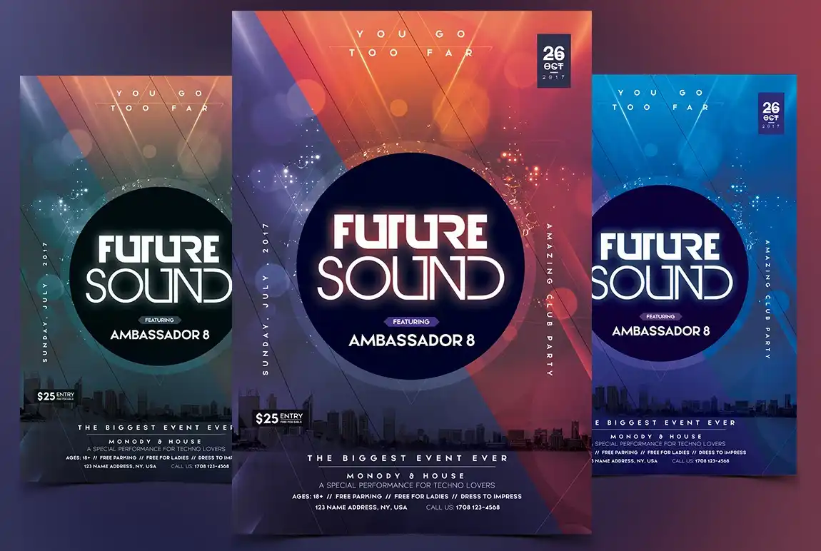 Future Sound Flyer Template