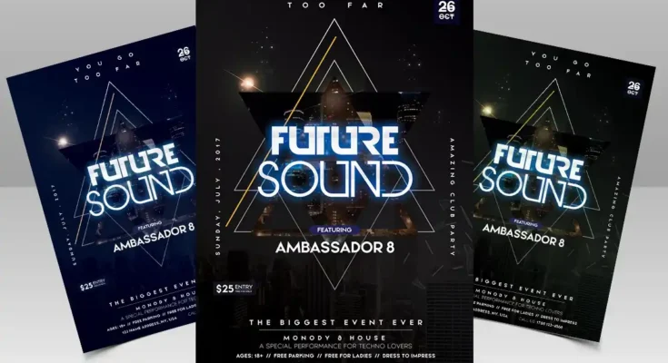 Future Sound Futuristic Flyer