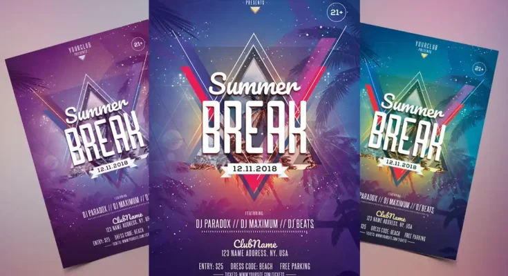 Summer Break PSD Flyer