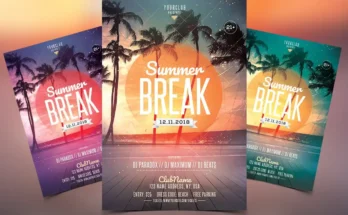 Summer Break Flyer Template