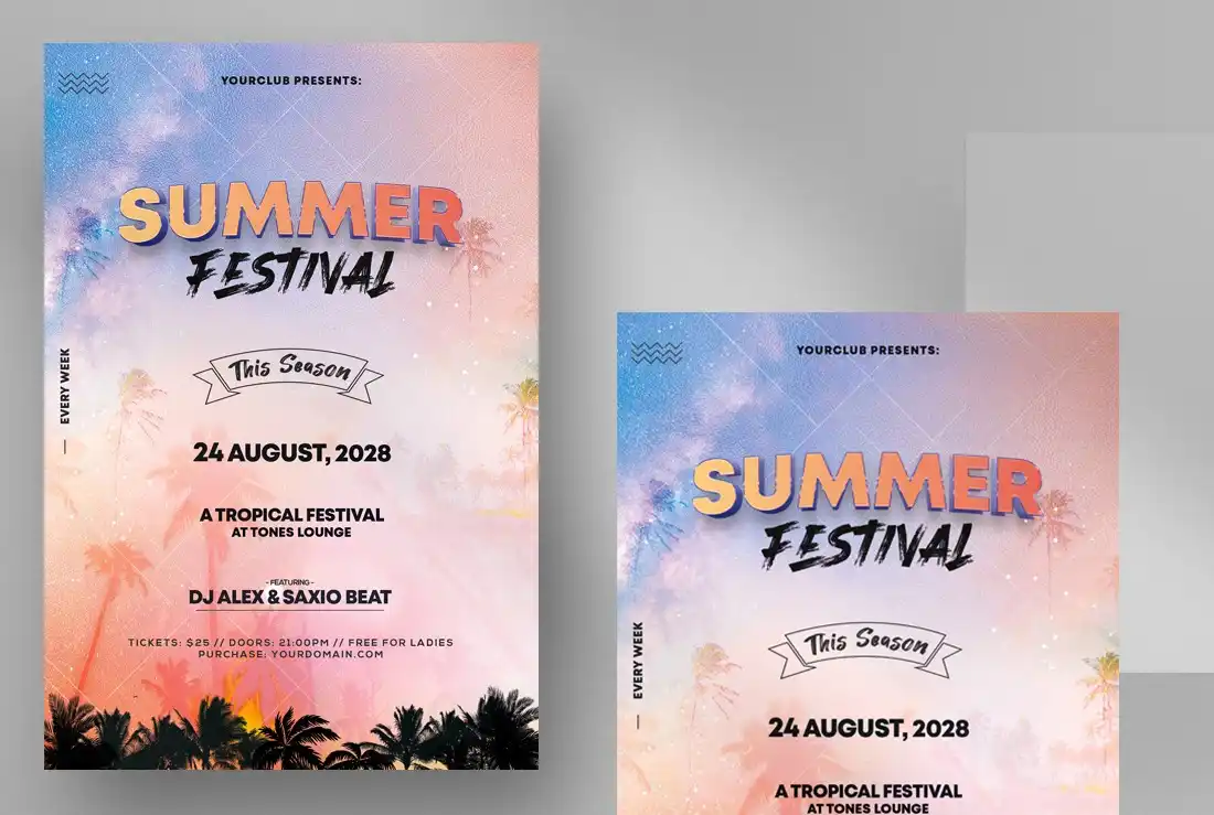 Summer Festival Party Flyer