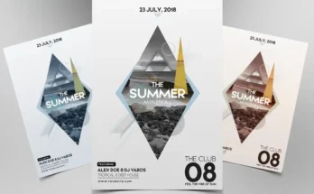 Summer Minimal Flyer Template.