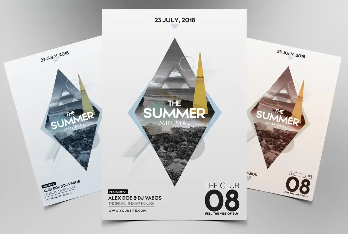 Summer Minimal Flyer Template.