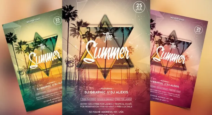 Summer Party PSD Flyer