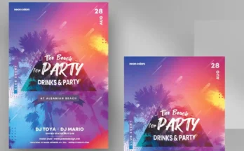 Summer Tropical Party Flyer