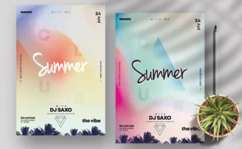 Summer Vivid Flyers Templates